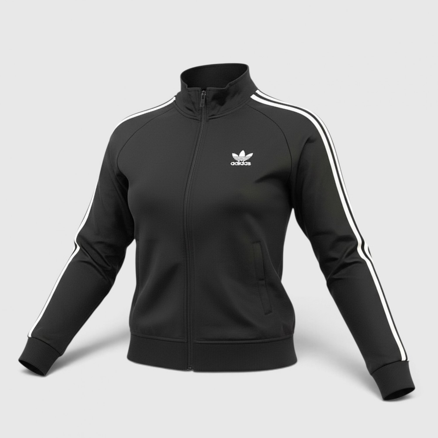 Adidas Originals Firebird Track Jacket Black & White / Pre Owned